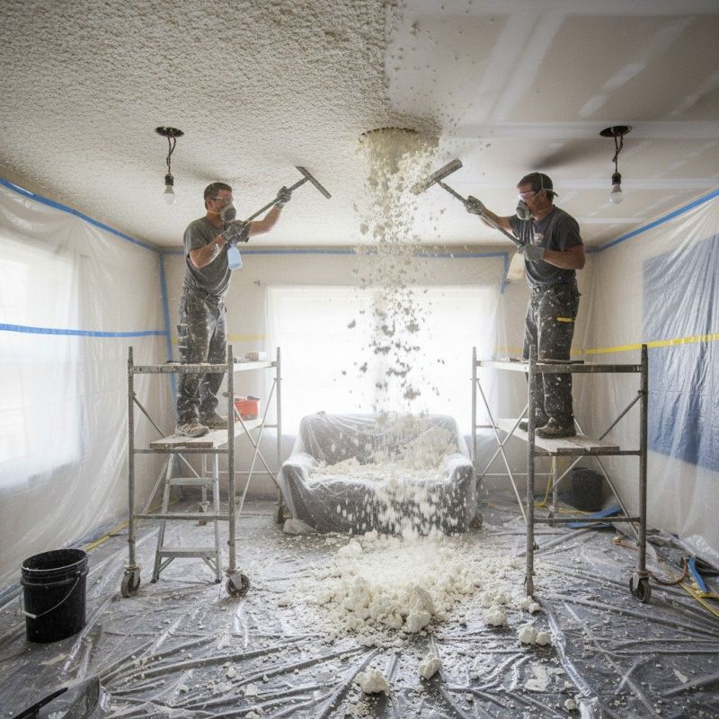 Knockdown Ceiling Removal in Gilbert, AZ
